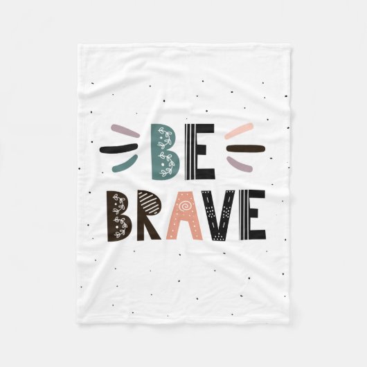 Couverture Polaire Soyez courageux (Devant)
