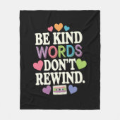 Couverture Polaire Soyez des mots gentils ne remuez pas drôle (Devant)