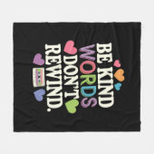 Couverture Polaire Soyez des mots gentils ne remuez pas drôle (Devant (Horizontal))