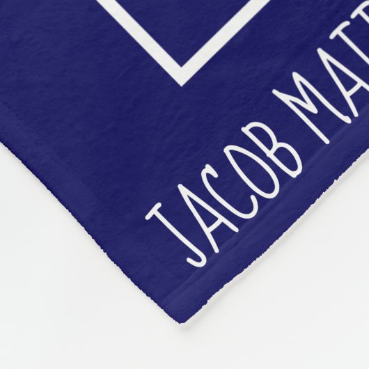 Couverture Polaire Soyez fort et courageux (Joshua) personnalisé (Coin)