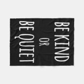 Couverture Polaire Soyez Gentils Ou Tranquilles (Devant (Horizontal))