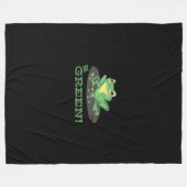 Couverture Polaire Soyez la grenouille verte | Grenouille à dessin |  (Devant (Horizontal))