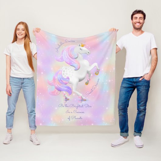 Couverture Polaire Soyez la plus brillante Star Magical Unicorn Princ (En situation)