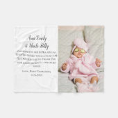 Couverture Polaire Soyez mes parents Merci Photo (Devant (Horizontal))