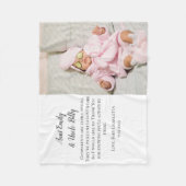 Couverture Polaire Soyez mes parents Merci Photo (Devant)