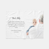 Couverture Polaire Soyez mon parrain Merci Photo (Devant (Horizontal))