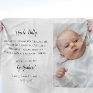 Couverture Polaire Soyez Mon Parrain Proposition Photo Invitation