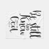 Couverture Polaire Soyez toujours et sachez que je suis Dieu (Devant (Horizontal))