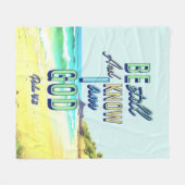 Couverture Polaire Soyez Toujours Et Sachez Que Je Suis Dieu (Devant (Horizontal))