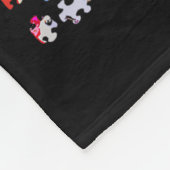 Couverture Polaire Soyez un peu Puzzle Tie Dye Sensibilisation sur l' (Coin)