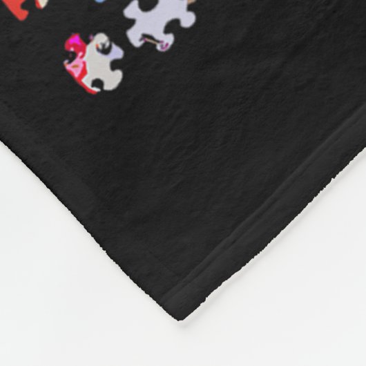 Couverture Polaire Soyez un peu Puzzle Tie Dye Sensibilisation sur l' (Coin)