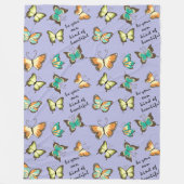 Couverture Polaire Soyez votre propre genre de beaux papillons (Devant)