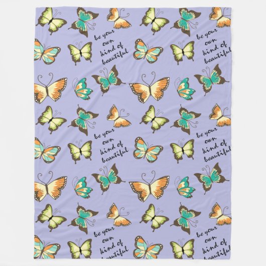 Couverture Polaire Soyez votre propre genre de beaux papillons (Devant)
