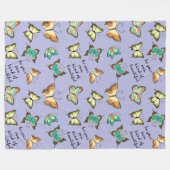 Couverture Polaire Soyez votre propre genre de beaux papillons (Devant (Horizontal))