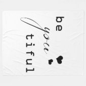 Couverture Polaire soyez vous tiful design simple moderne (Devant (Horizontal))