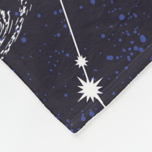 Couverture Polaire Space Galaxy constellation sans couture motif (Coin)