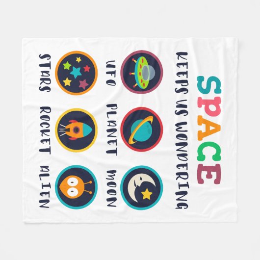 Couverture Polaire Space keeps us wondering (Devant (Horizontal))