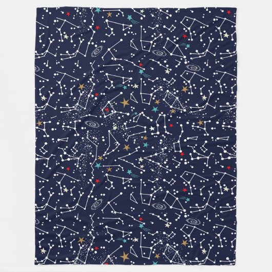 Couverture Polaire Space Pattern Fleece Blanket (Devant)