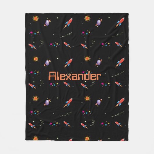 Couverture Polaire Space Rocket Boys Personal (Devant)
