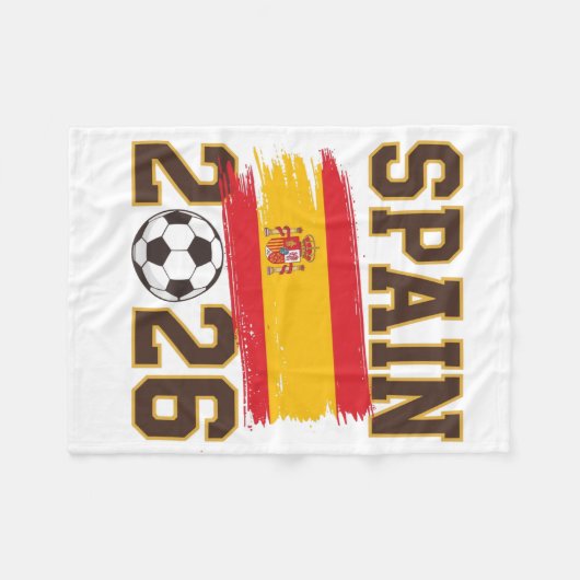 Couverture Polaire Spain 2026 Soccer Design (Devant (Horizontal))