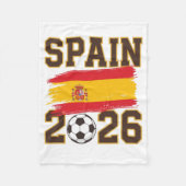 Couverture Polaire Spain 2026 Soccer Design (Devant)
