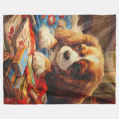 COUVERTURE POLAIRE SPANIEL PUPPY (Devant (Horizontal))