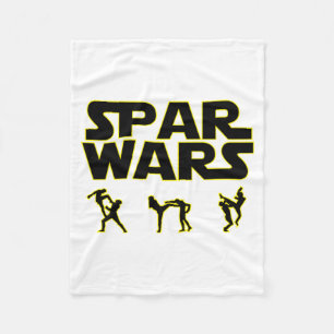 Couverture Polaire Spar Wars Taekwondo Mma Karate T Shirt 