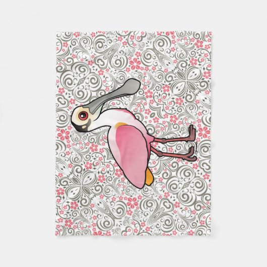 Couverture Polaire Spatule rose de Birdorable (Devant)