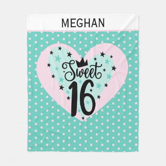 Couverture Polaire Special Gift! Personalized Sweet 16  (Devant)