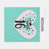 Couverture Polaire Special Gift! Personalized Sweet 16  (Devant (Horizontal))
