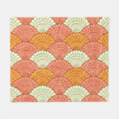 Couverture Polaire Spectacle de coquilles : Motifs de la mer Abstrait (Devant (Horizontal))