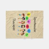 Couverture Polaire Spectaculaire orthophoniste mignon enfants (Devant (Horizontal))