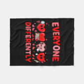 Couverture Polaire Speech Therapy Language Pathologist Valentines Day (Devant (Horizontal))