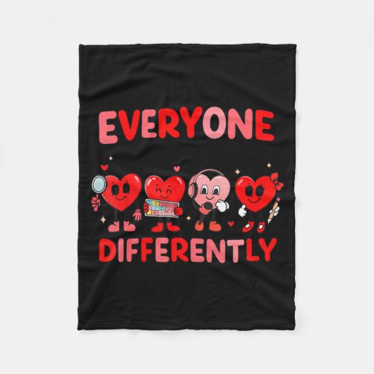 Couverture Polaire Speech Therapy Language Pathologist Valentines Day (Devant)
