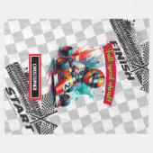 Couverture Polaire Speedy Little Boy Racing Formule 1 Blanket (Devant (Horizontal))