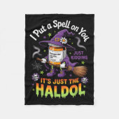 Couverture Polaire Spell Just Kidding Haldol Halloween Nurse Rn Icu (Devant)