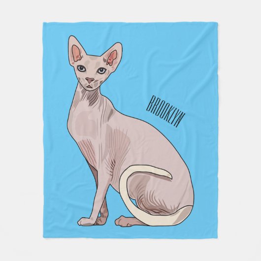 Couverture Polaire Sphynx cat (Devant)