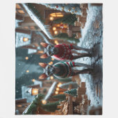 Couverture Polaire Sphynx Cats Christmas Snow Holiday (Devant)