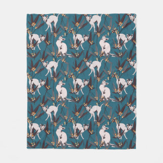 Couverture Polaire sphynx chat drôle enfants motif