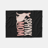 Couverture Polaire Sphynx Maman Chat Sphinx Chat sans cheveux Proprié (Devant (Horizontal))