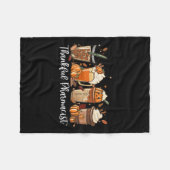 Couverture Polaire Spice Latte Fall Café Lover Thankful Pharmacist (Devant (Horizontal))