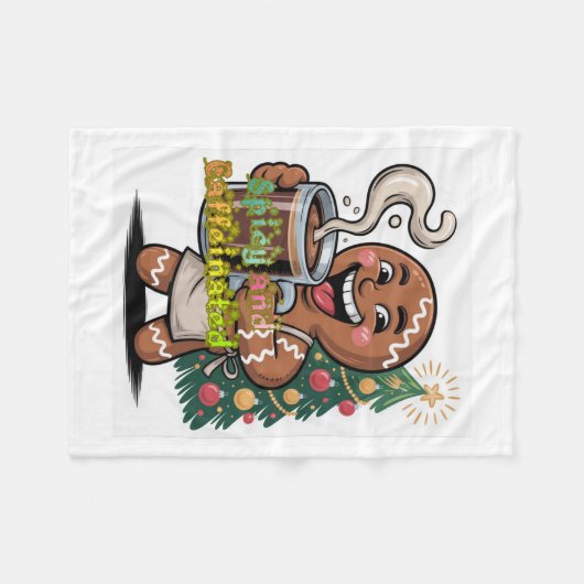 Couverture Polaire Spicy and Caffeinated (Devant (Horizontal))