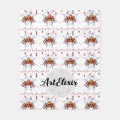 Couverture Polaire Spider Tarantula Cute Kawaii Motif (Devant)