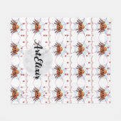 Couverture Polaire Spider Tarantula Cute Kawaii Motif (Devant (Horizontal))
