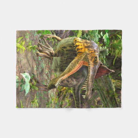 Couverture Polaire Spinosaure dinosaure (Devant (Horizontal))