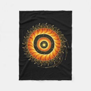 Couverture Polaire Spirale de mathématiques Géométrie sacrée Mandala