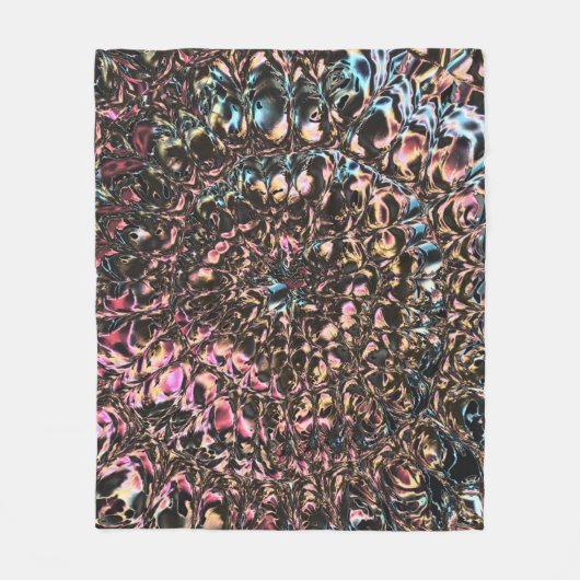 Couverture Polaire Spirale de pierres précieuses (Devant)