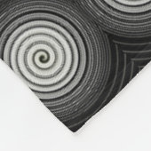Couverture Polaire Spirale Noire Et Blanche (Coin)