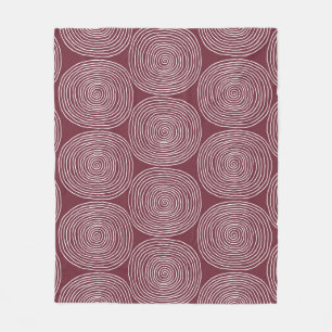 Couverture Polaire Spiralé Whimsy : Composition Vintage artistique