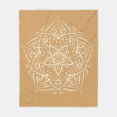 Couverture Polaire Spirit Mandala Ivoire (Devant)